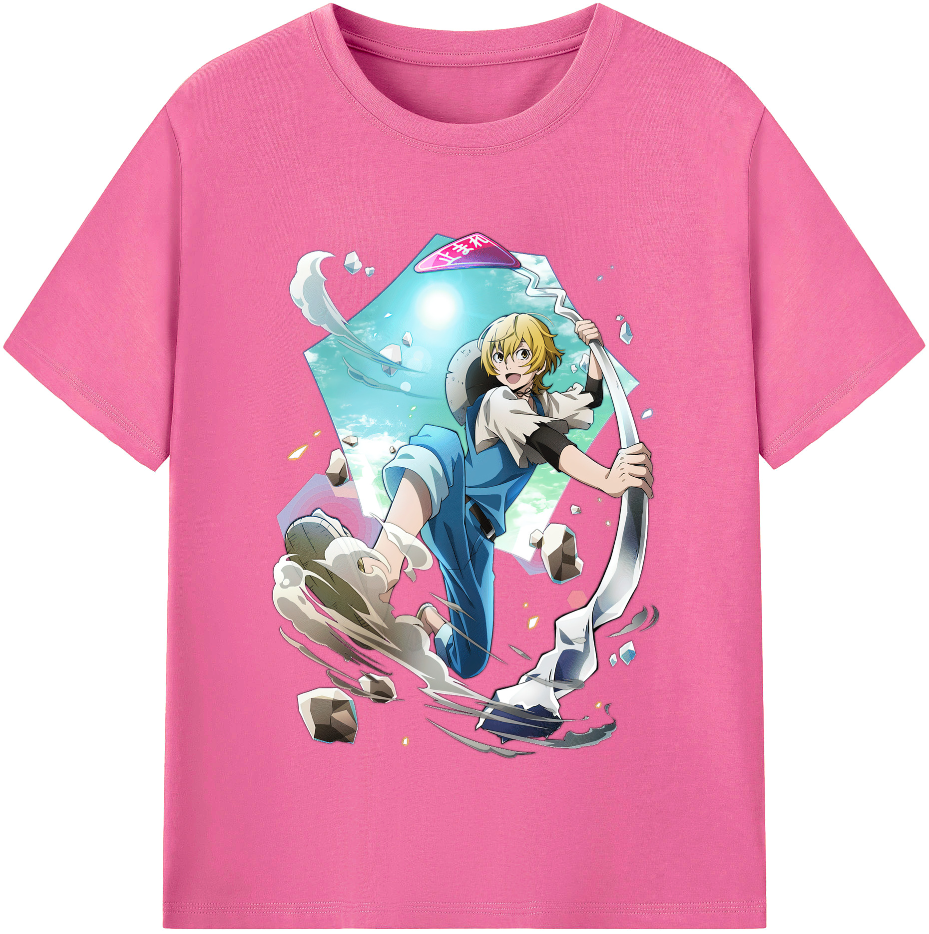（画像用） 文豪ストレイドッグス Bungo Stray Dogs レディースカジュアルプリントTシャツ（綿100％）